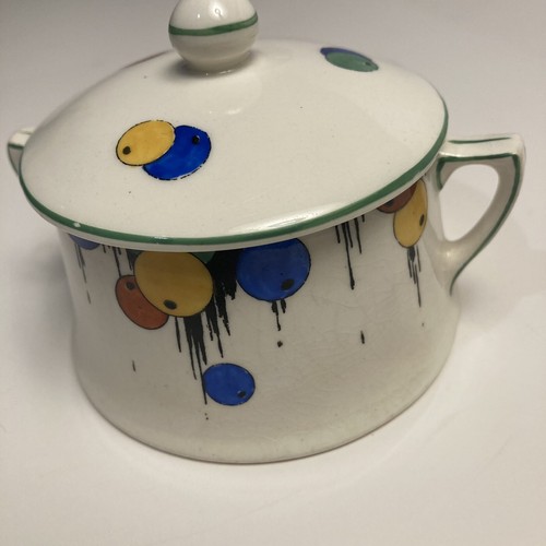 Antique crown ducal ware sugar - crown,
