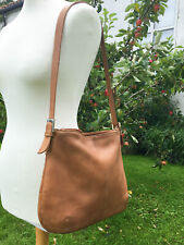 Tignanello Leather Light Tan Medium Size  Shoulder Handbag in GC