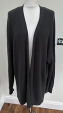 RRP £138 Lululemon Cardigan Size UK 16-22 Oversized Smoke Grey Cotton/Polyamide