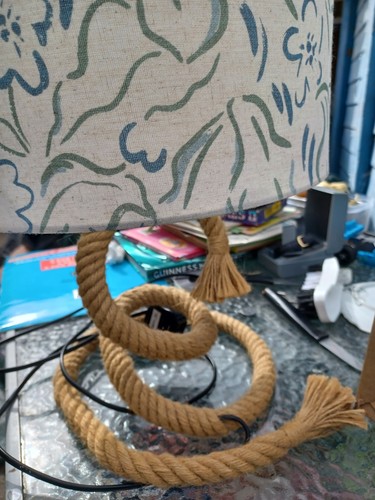Nautical rope themed - rope, lamp