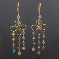 Black Ethiopian Opal 18k gold