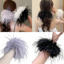 Luxurious Feather Scrunchies