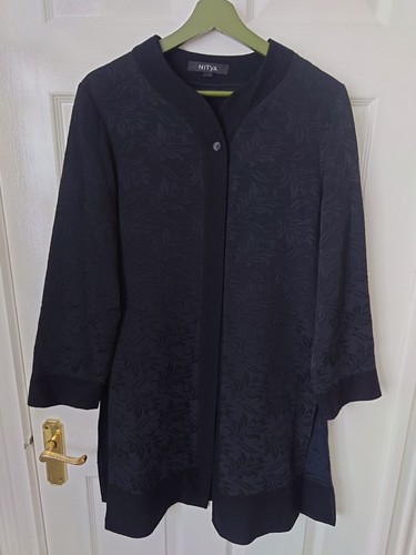 Nitya black jacquard evening - jacquard,