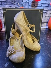 Cream Mary Jane Ruby Shoo Heels Size 6