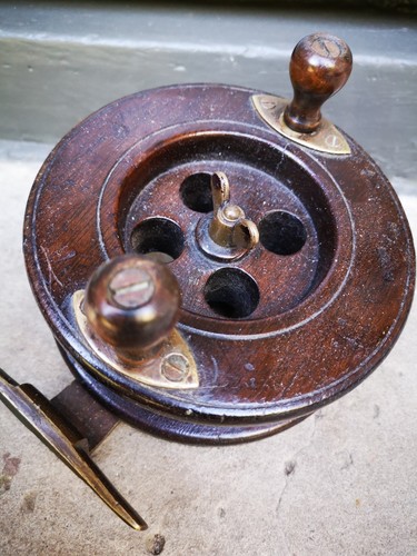 Antique mahogany fishing - mahogany, 4.5"