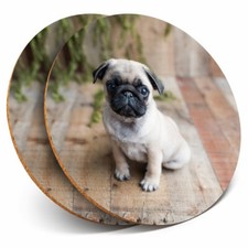 2 x Coasters - Adorable Tan