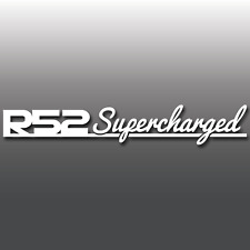1x Mini Cooper S R52 Supercharged Signature Vinyl Decal Car Sticker | Works