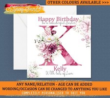 Personalised Birthday Card Female Mum Daughter Sister Friend Nan MOTHERS DAY