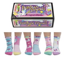 Fairytale Friends Odd Socks Girls UK Size 9-12 Gift Box