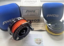 Phos Yukon Big Game Salmon & Saltwater Fly Reel & Spool With Lines Cases & Box