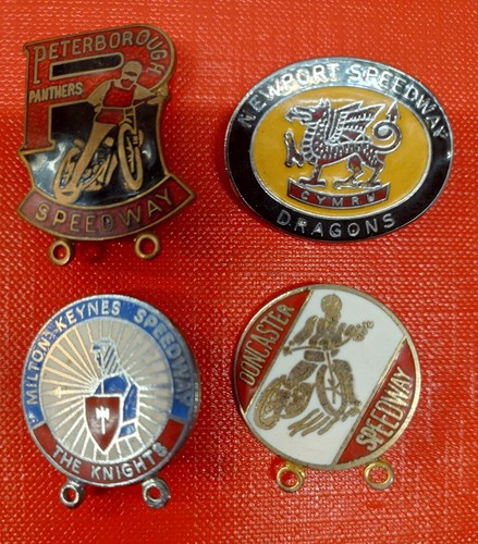 Vintage enamel badges