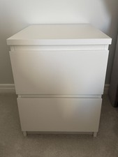 2x IKEA Malm 2-Drawer Chest
