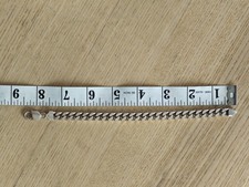 Sterling silver flat curb - silver, link
