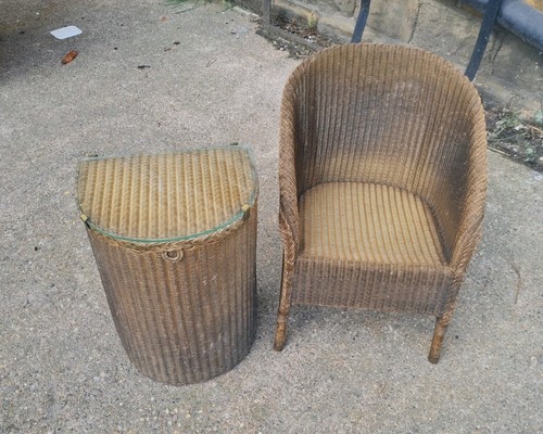 Old lloyd loom - loom, set