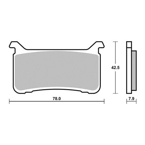 Pair brake pads - pads, sbs