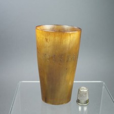 19th Century English Horn Beaker William Jones Georgian Circa 1810