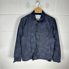 Norse Projects Jacket Mens Medium Blue Kyle Chore Overshirt Oi Polloi Shacket*
