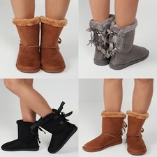 Ladies Fur Lined Flat Bow