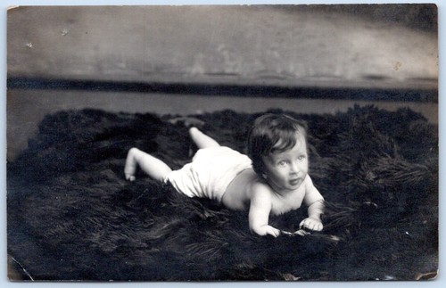 Postcard rppc baby - rppc,