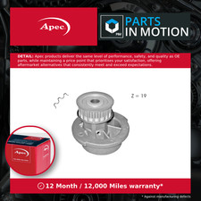 Water Pump fits VAUXHALL NOVA 1.6 88 to 93 E16SE Coolant 1334025 1334065 Apec