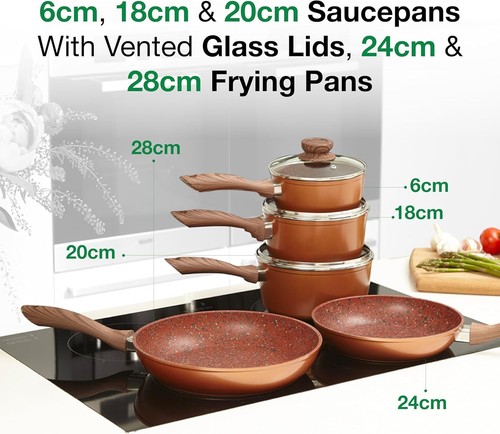 Jml copper stone pan set - pan, 8