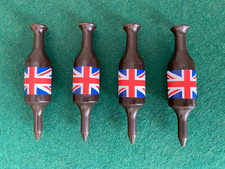 Novelty union jack golf tees - jack,