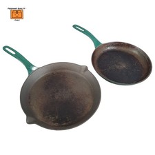 2 x Aga Cast Iron Green