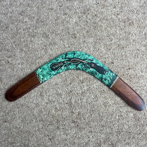 Hand painted boomerang - painted,