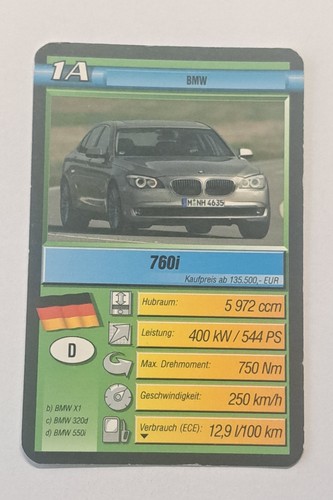 Bmw 760i single - bmw, 1a