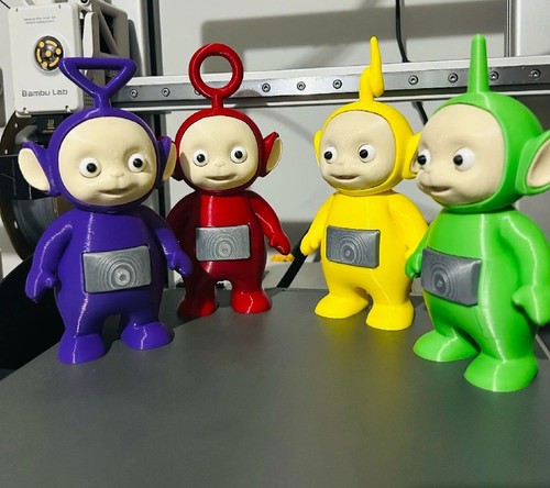 Teletubbies figurines - teletubbies,
