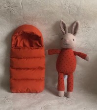 JELLYCAT SMALL SNUGGLER BUNNY & SLEEPING BAG SOFT PLUSH TOY RETIRED
