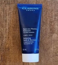 100ml Clarins Aroma Relaxing Bath & Shower Concentrate essential oils Full Size