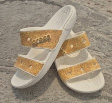 CROCS Ladies gold glitter