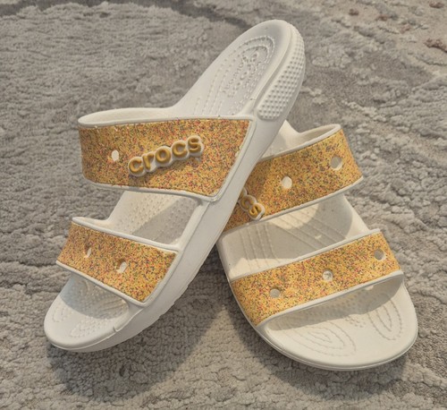 Crocs ladies gold glitter - crocs,