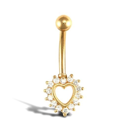 9ct gold heart - gold, solid