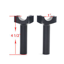 Black 4.5" Handlebars Risers 1" Bar For  Harley-Davidson Sportster 883 XL883