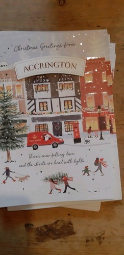Accrington christmas card - accrington,
