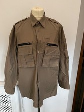 Men’s Khaki Action Shirt Size Small (15” neck)
