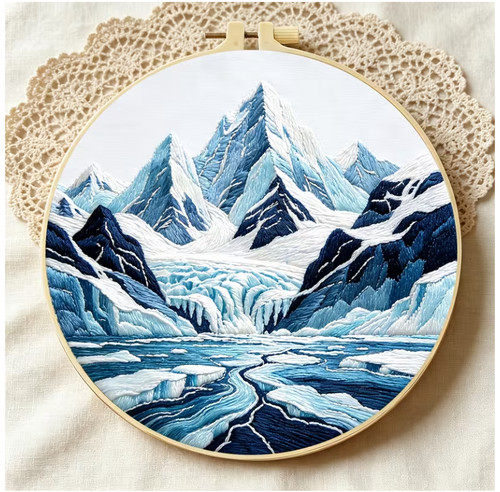 Embroidery hoop kit 20cm - embroidery,