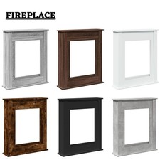 Modern Fireplace Surround Mantel Frame Indoor Fire Surround Engineered Wood Unit