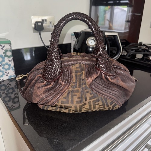 Fendi zucca spy bag brown - fendi,