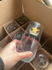 Sapporo Beer Glasses Set Of 6