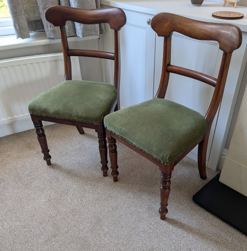 Pair antique mahogany - antique,