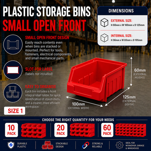 Red size stacking - size, storage