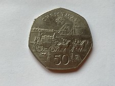 1980 Isle Of Man Christmas 50p
