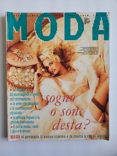 1990 moda italian magazine - moda,