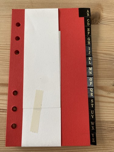 Organiser leather tab z - organiser-leather, a-z