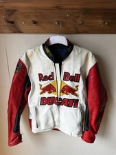 VINTAGE DUCATI RED BULL LEATHER JACKET SIZE UK 40