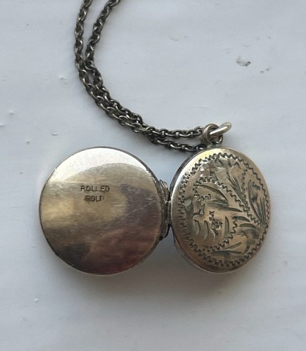 Antique rolled gold round - rolled,