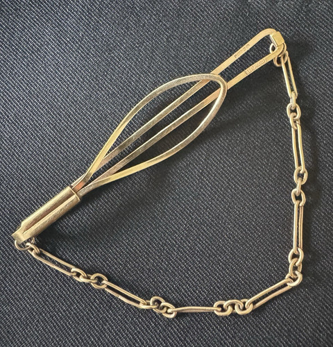 Men 9ct yellow gold tie - men's,